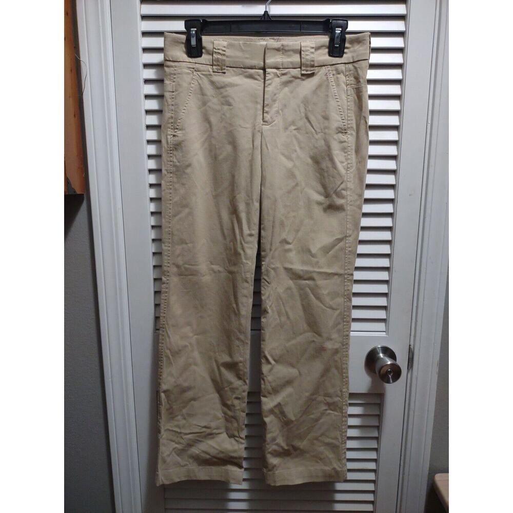 Vince Straight Leg Tan Dress Work Pants Slacks Women's Size 0 Belt Loops
